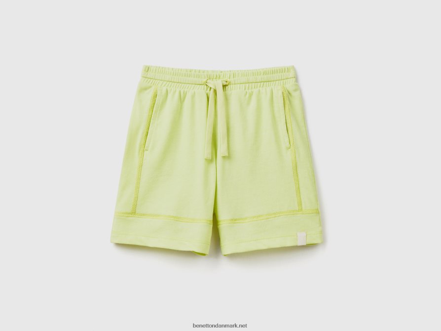 børn shorts i genbrugsstof Benetton 44X8HF2368 Citron