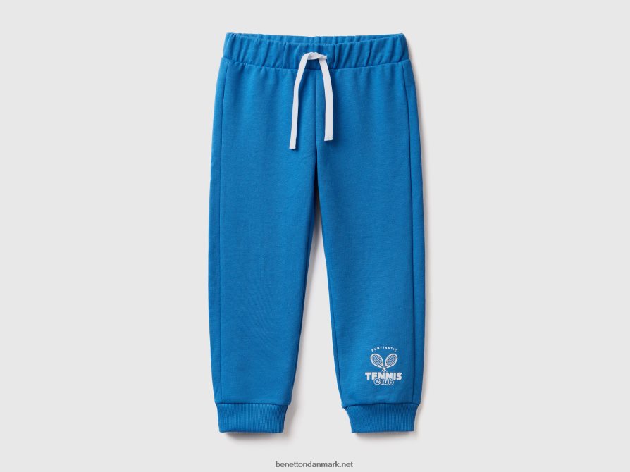 børn sweat joggers med snøre Benetton 44X8HF2322 lyseblå