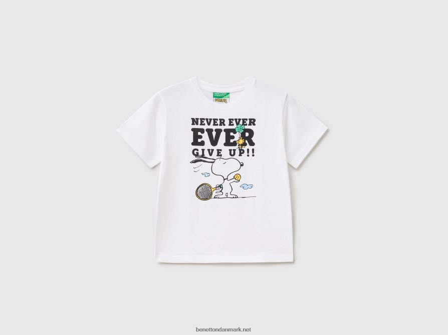 børn t-shirt med peanuts print Benetton 44X8HF2138 hvid