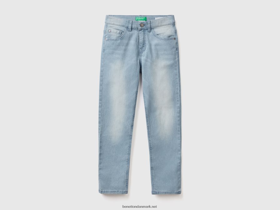 børn "eco-recycle" slim fit jeans Benetton 44X8HF4921 lyseblå