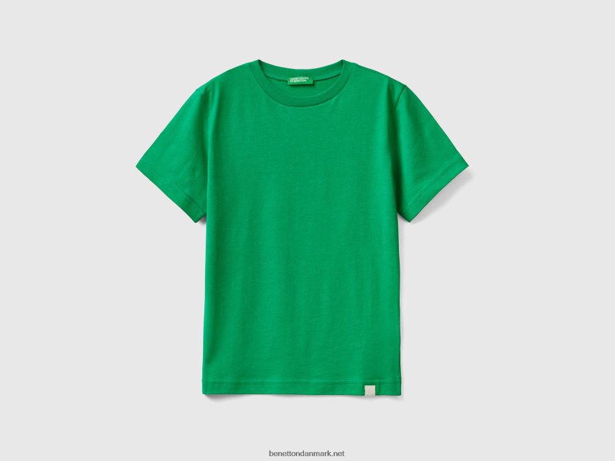 børn t-shirt i økologisk bomuld Benetton 44X8HF1709 grøn