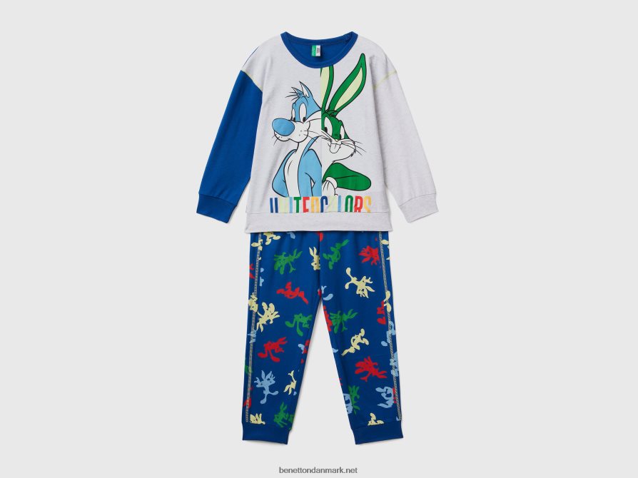 børn bugs bunny & sylvester pyjamas Benetton 44X8HF2058 flerfarvet