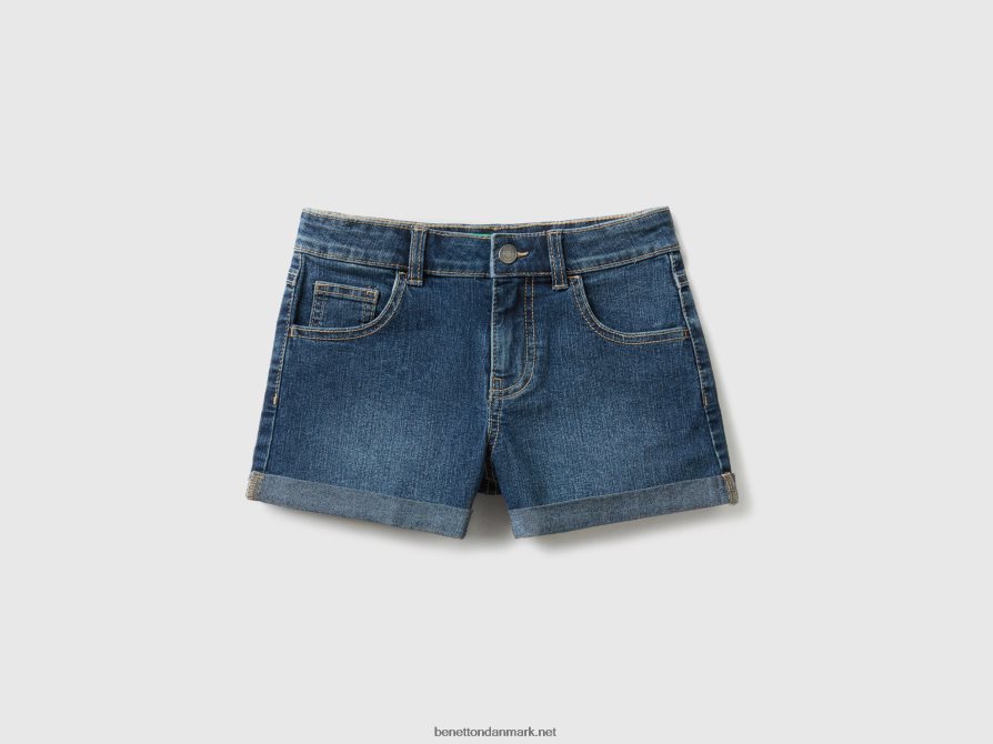 børn jeanshorts i "eco-recycle" denim Benetton 44X8HF2689 blå