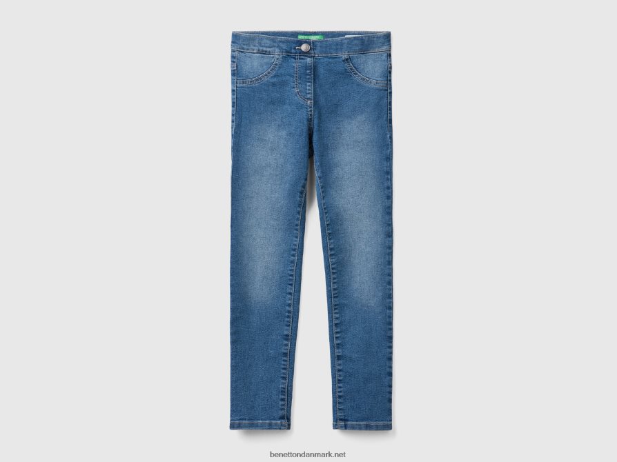 børn "øko-genbrug" denim jeggings Benetton 44X8HF2673 lyseblå