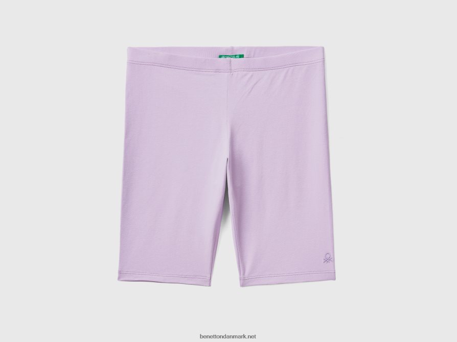 børn shorts i strækbomuld Benetton 44X8HF5444 lilla