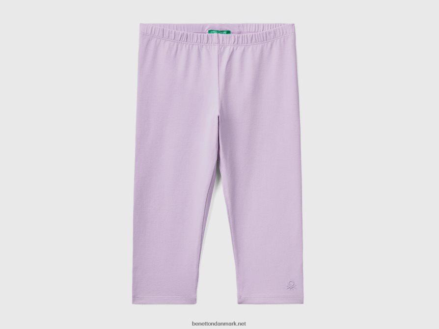 børn knælange leggings Benetton 44X8HF2585 lilla