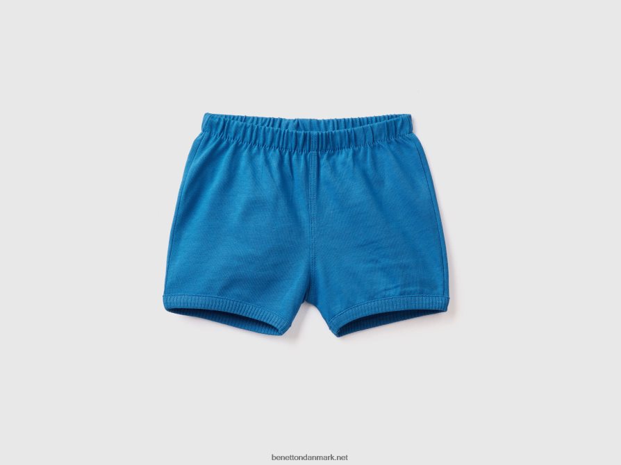 børn shorts med lap bagpå Benetton 44X8HF5938 lyseblå