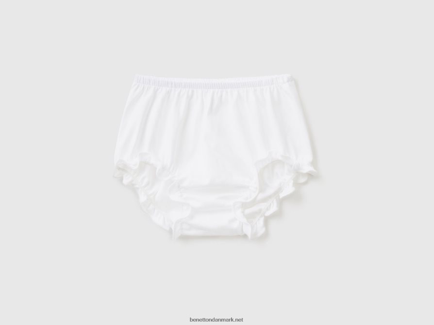 børn shorts i 100% økologisk bomuld Benetton 44X8HF3315 hvid