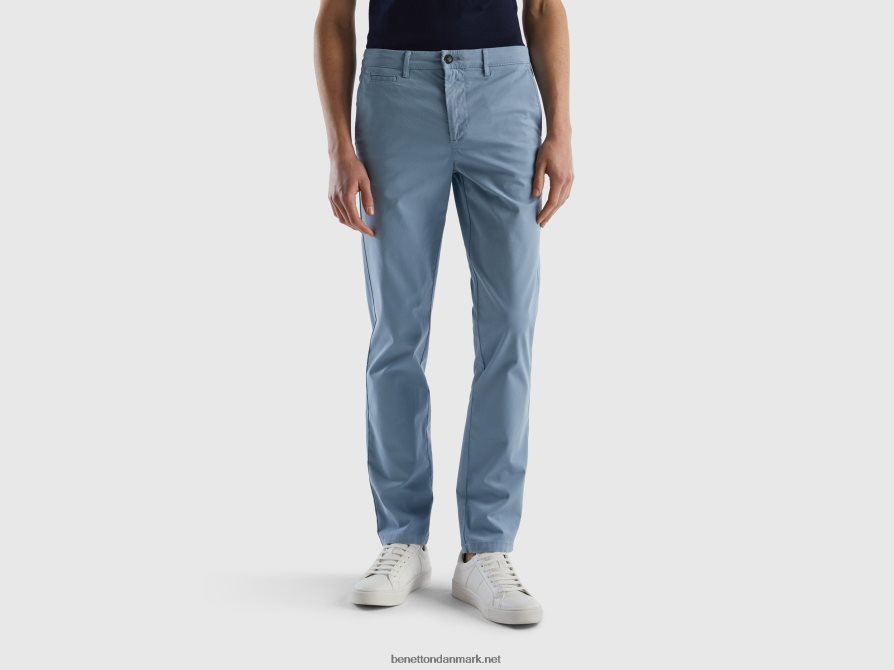 Kvinder air force blå slim fit chinos Benetton 44X8HF1465 luftvåben blå