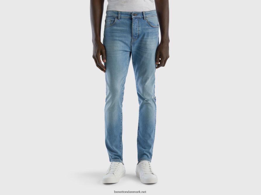 Mænd skinny fit jeans Benetton 44X8HF1475 blå