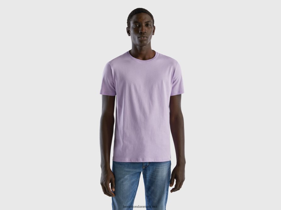 Mænd lilla t-shirt Benetton 44X8HF4452 lilla